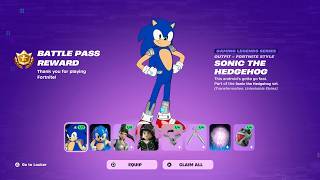 How To Get Sonic the Hedgehog Skin Bundle FREE In Fortnite (Unlocked LEGO Sonic the Hedgehog Style)