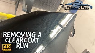 Huge Tips on How to Remove A Clearcoat Run / Paint Run