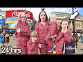 ONLY WEARING our CHRISTMAS PJ&#39;s in PUBLIC Challenge!| Family Fizz