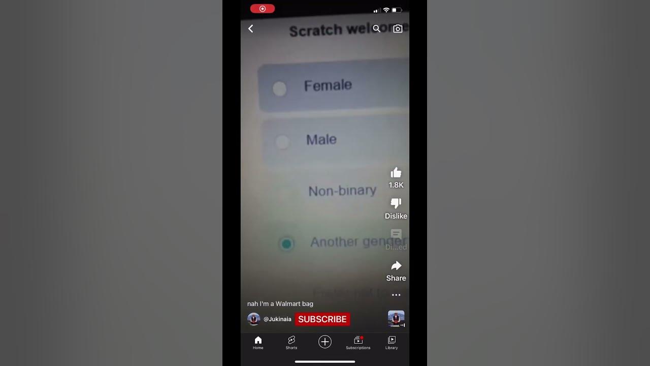 Female male non binary nah bro i m a walmart bag shorts youtube