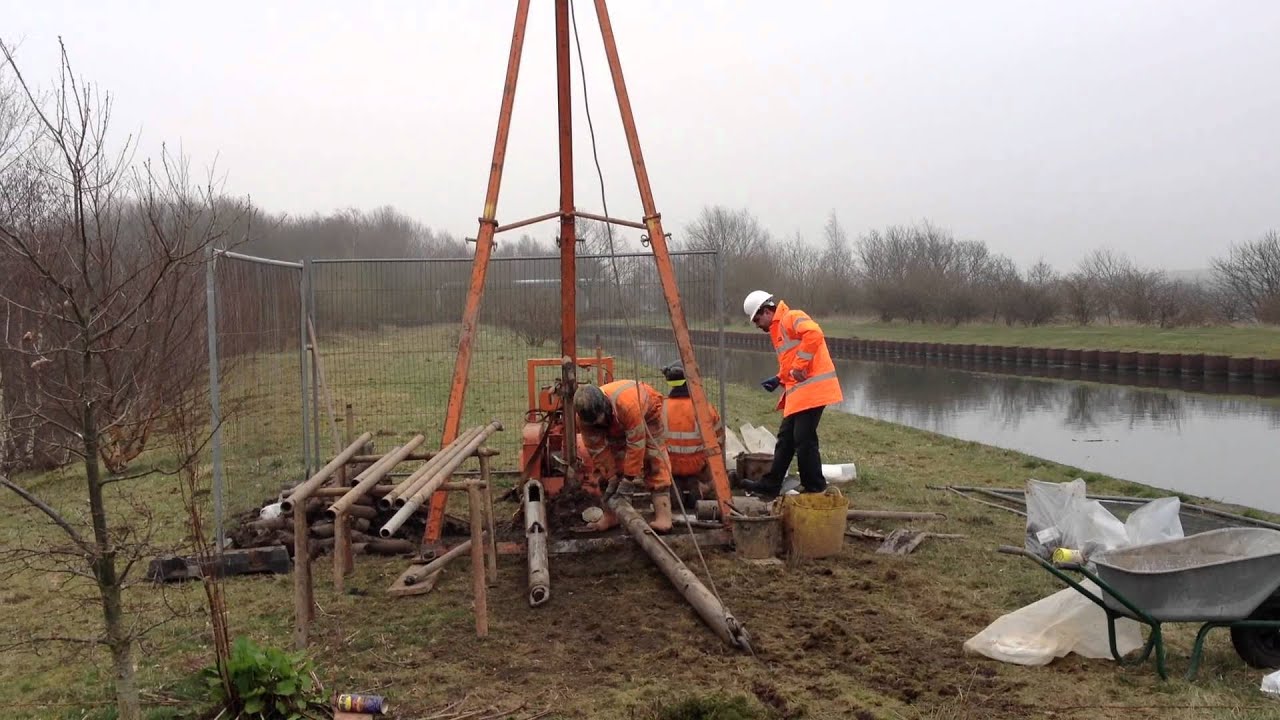 Canal Rigs Cable Cut Down Rig Canal by Geo Site Surveys - YouTube