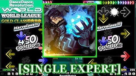 【DDR WORLD】 Is this dance a Hakken? / RoughSketch [SINGLE EXPERT] 譜面確認+Clap