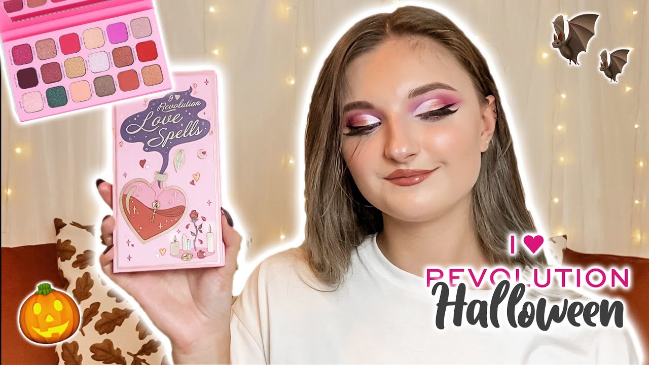 TESTING *NEW* I HEART REVOLUTION HALLOWEEN PALETTE // LOVE SPELLS REVIEW & SWATCHES