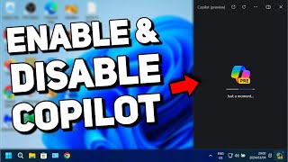 how to enable & disable copilot in windows 11 and 10 (tutorial)