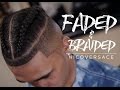 💈 FADED & BRAIDED | BRAIDED MAN BUN | SAMURAI TOP-KNOT [4KHD]