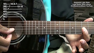 How To Play Despacito Latin Intro Riffs On Guitar Luis Fonsi Daddy Yankee EEMusicLIVE