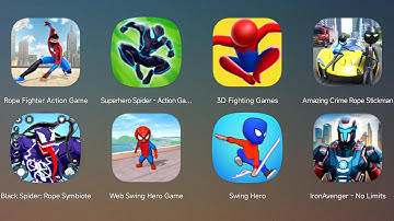 Spider Action Fighting,3D Fighting Games,Amazing Crime Rope Stickman,Swing Hero,Web Swing Hero