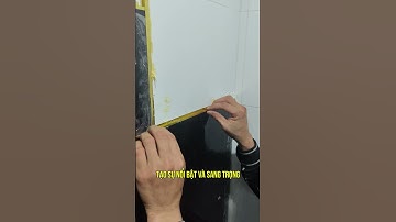 Thi công nẹp nhôm nối tấm PVC vân đá | Phụ kiện thi công tấm PVC vân đá ốp tường  Lê Hạ Haroma