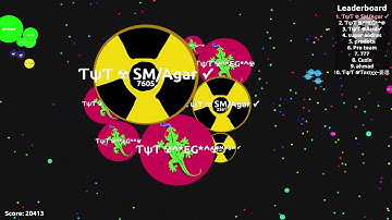 AGAR.IO-(20,000) HOW TO TEAM LIKE A PRO!