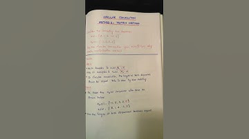 CIRCULAR CONVOLUTION-- MATRIX METHOD #DSP #digitalsignalprocessing   #circularconvolution #matrix