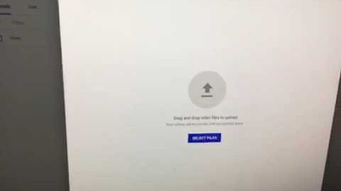 Drag and drop video files to upload