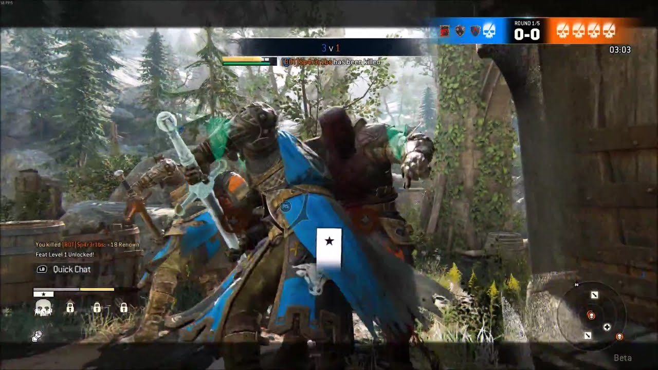 Synced Knight Double Execution for Round Win - For Honor Beta - YouTube