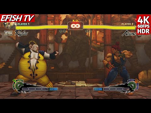 Rufus vs Akuma (Hardest AI) - Ultra Street Fighter IV