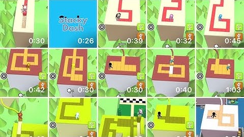 Stacky Dash - All Levels Gameplay Android, IOS(Level 215-218)