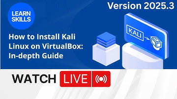 Kali Linux 2025.3 Live Installation on VirtualBox