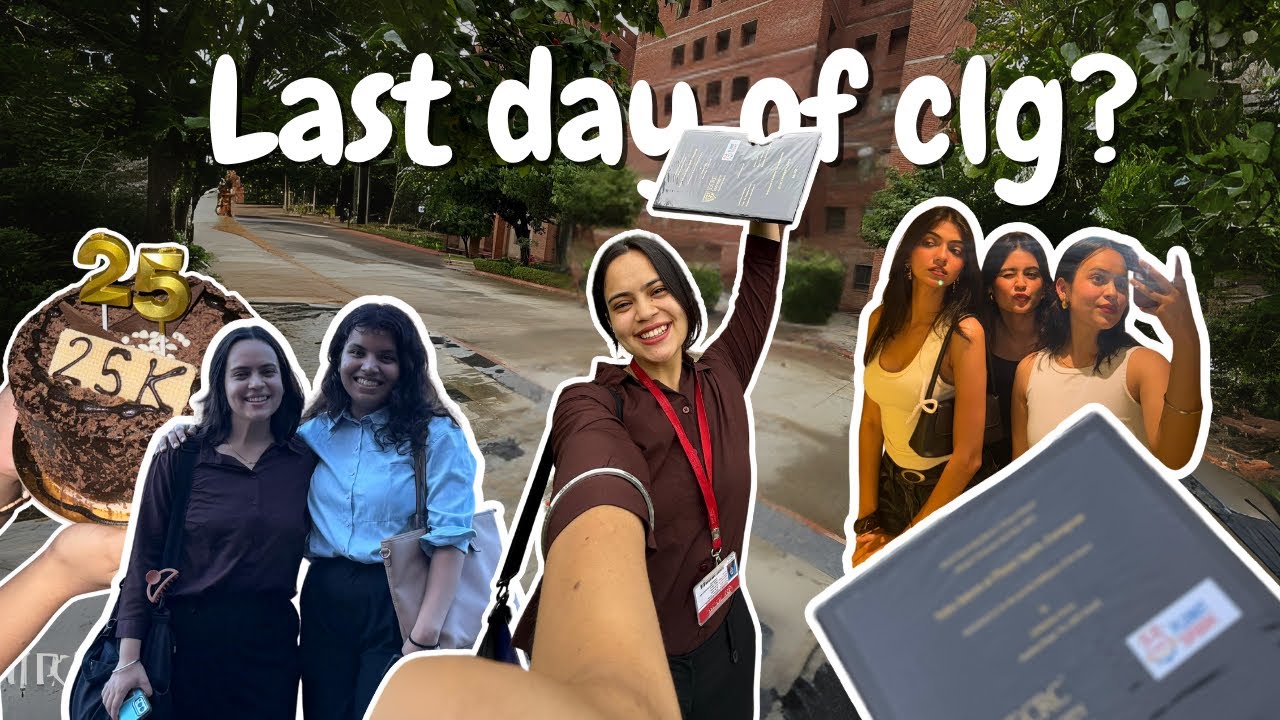 Last College Vlog🥹|| 📍JECRC UNIVERSITY || College Tour📚|| Got surprised🤍🥹 || last Day as a STUDENT||
