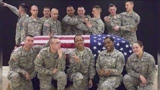 2 Wisconsin soldiers suspended following offensive casket photo