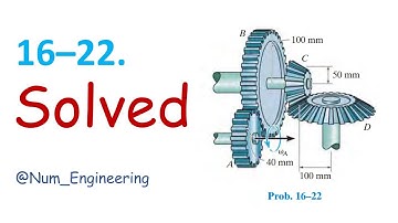 16–22. If the motor turns gear A with an angularacceleration | Engineering Mechanics