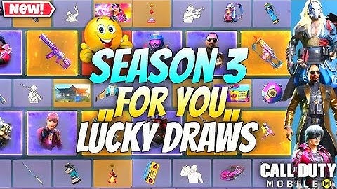 Season 3 "FOR YOU" Draws (2025) | COD Mobile | CODM