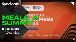 European School Meals Summit - Full Event VJ-service