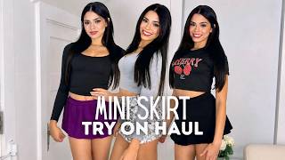 Mini Skirt Try On Haul | Cute Outfit Ideas & Styling
