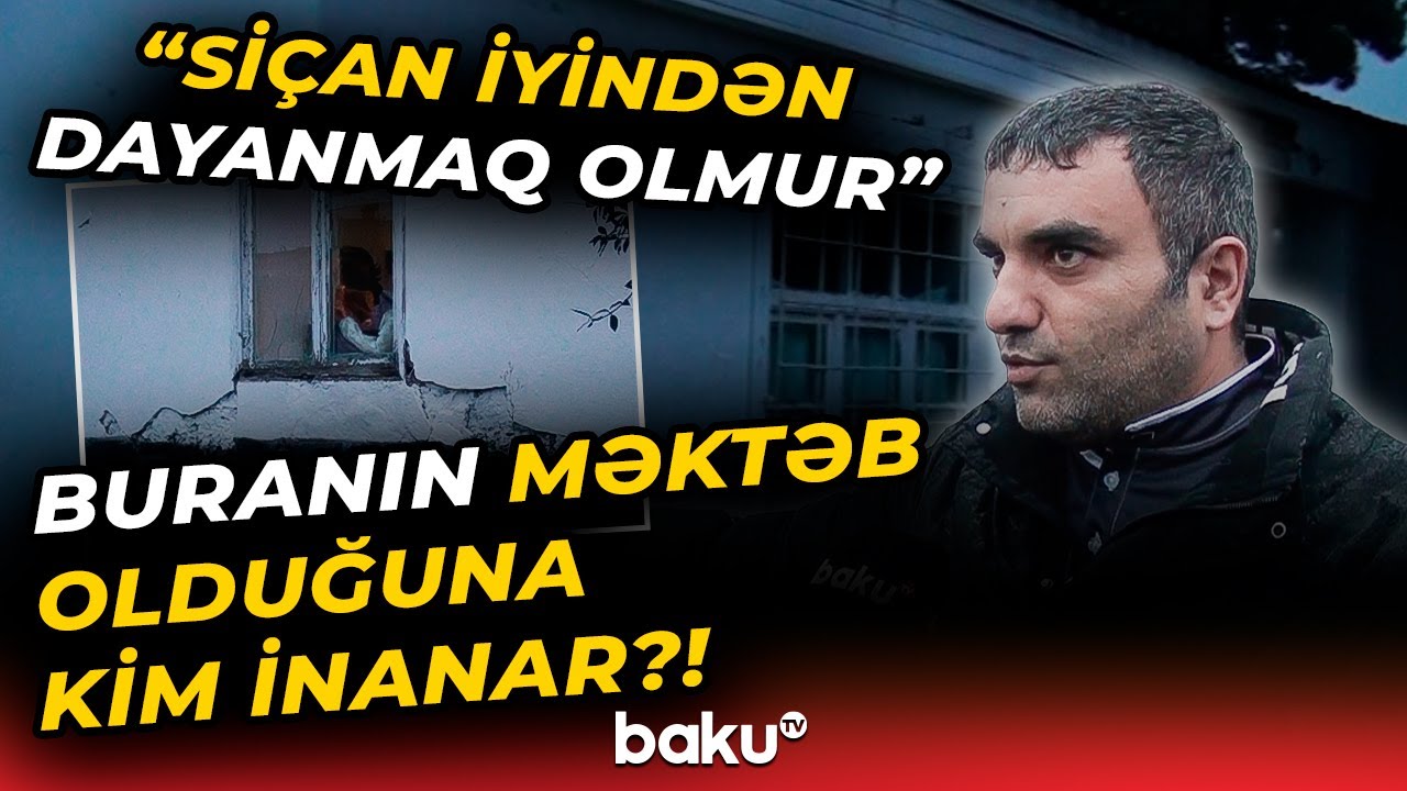 Biabırçı vəziyyətdəki məktəbdən şok görüntülər | 