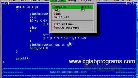 CG Lab Programs: Circle using Bresenham