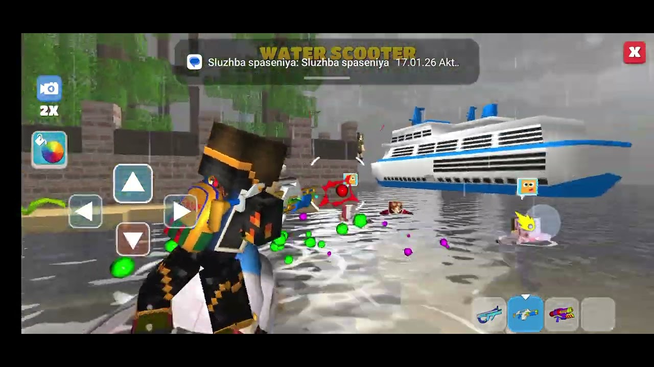 Water scooter character stunning