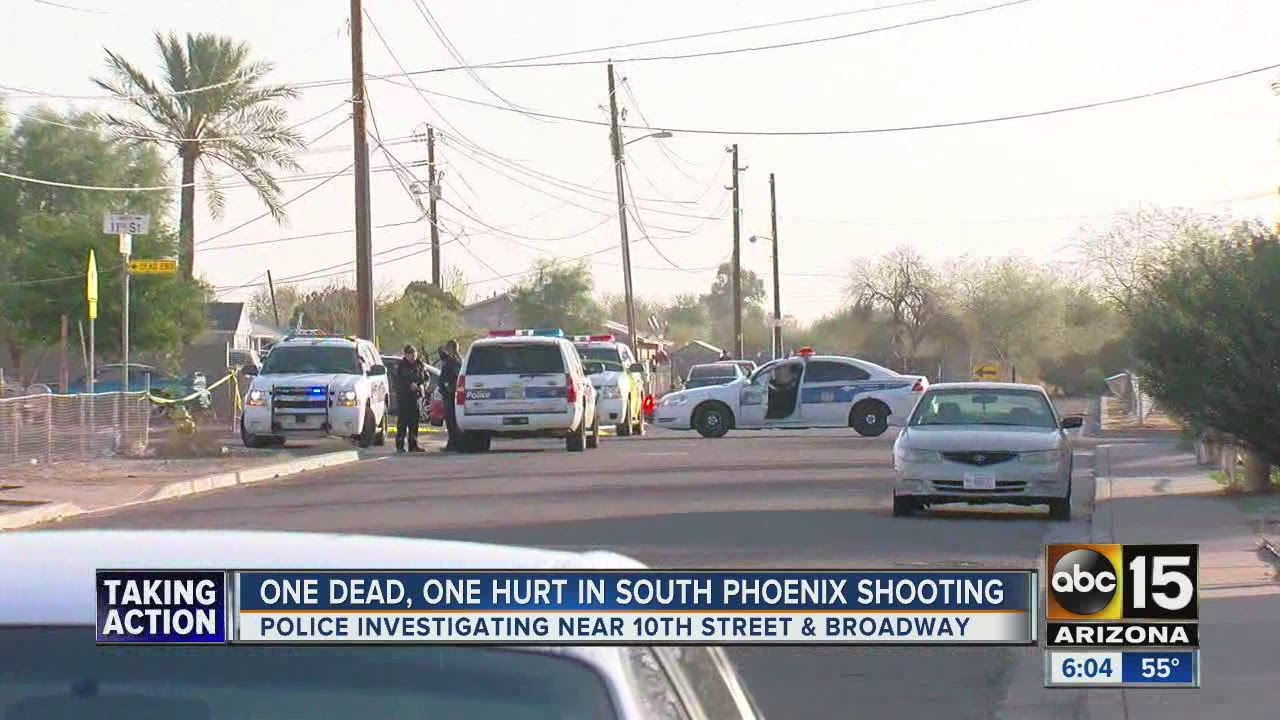 One dead, one hurt in south Phoenix shooting - YouTube