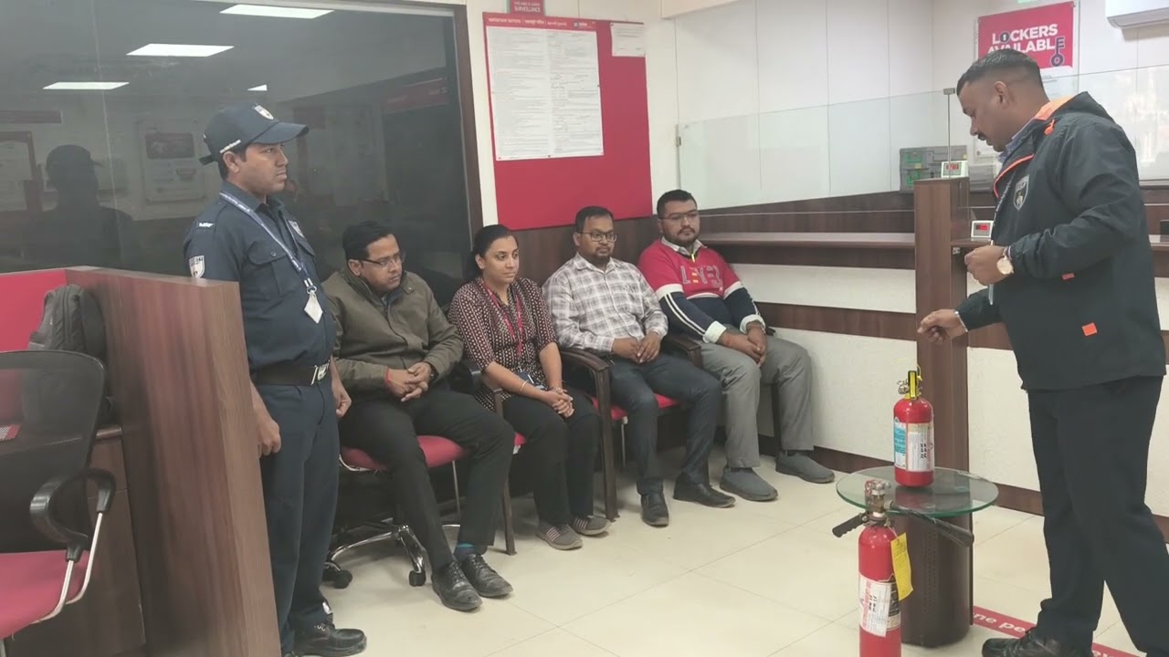Kotak Mahindra staff fire training