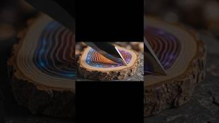 Slicing a Tree of Time 🌲✨ Wait for the glowing ring sound!