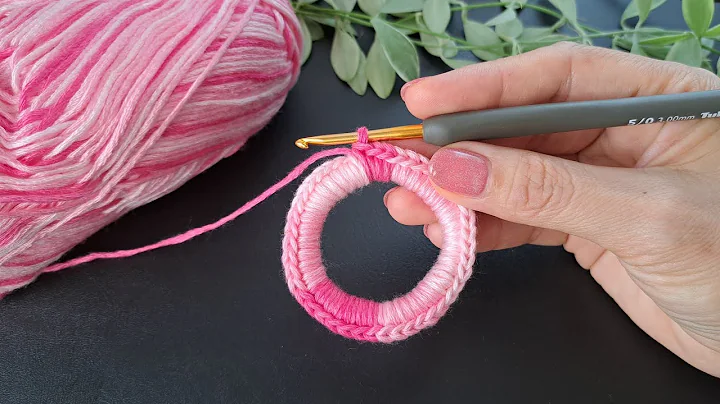 How to crochet hair scrunchies. Easy pattern for beginners. Step by step