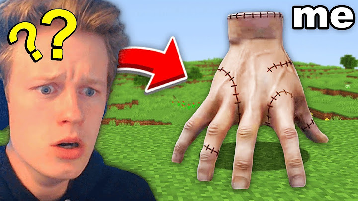 I Added 'Thing' From Wednesday to Minecraft to Fool my Friend...