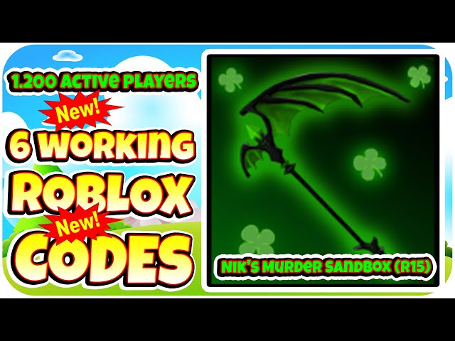 Nik's Murder Sandbox Codes - Roblox