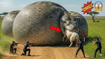Heroic Rescue Team Saves Sheep from Giant Python Attack 🐍🐑