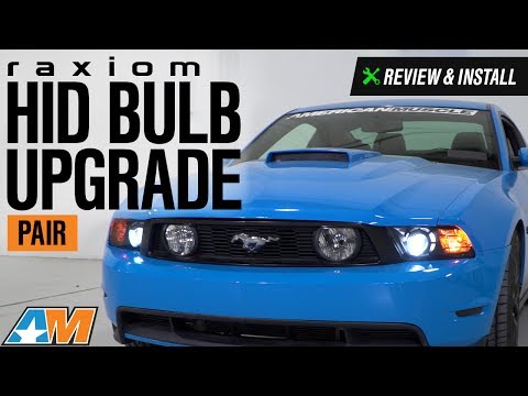 2008-2017 Mustang Raxiom HID Bulb Upgrade - 6000K Review & Install