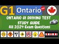 G1 driving test  all 2024 exam questions  ontario g1 practice test 2024  g1 test ontario 2024