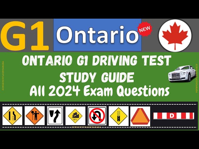 G1 Driving Test - All 2024 Exam Questions | Ontario G1 Practice Test 2024 | G1 test Ontario 2024 class=