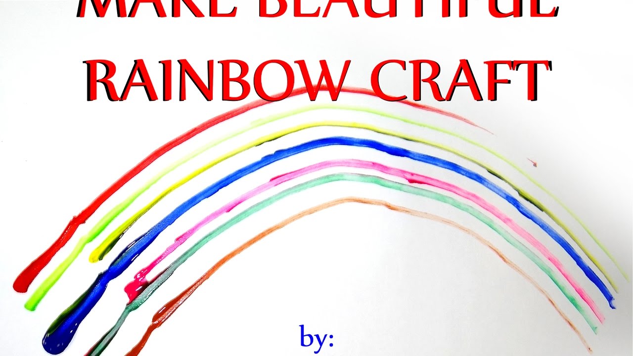 Rainbow Preschool Crafts...Cotton Ear buds crafts activities for kids