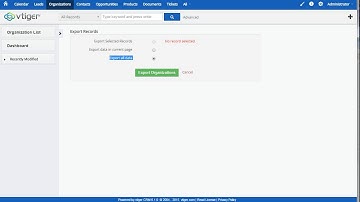 Export all Records in VTiger 6.1