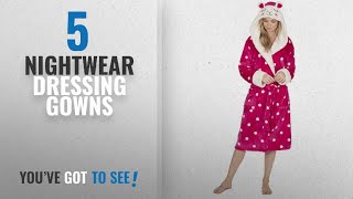 Top 10 Nightwear Dressing Gowns [2018]: KATE MORGAN Ladies Soft & Cosy Hooded Dressing Gown screenshot 5