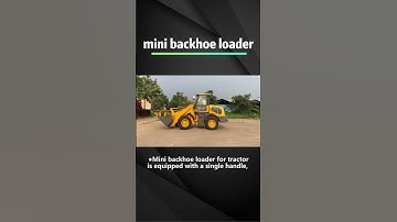 Front End Small Mini Wheel Backhoe Loader For Tractor