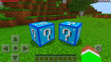 BLUE LUCKY BLOCKS in Minecraft Pocket Edition (No Mods)
