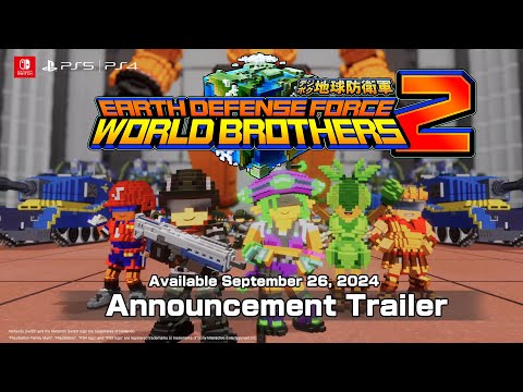 Switch/PS5/PS4 "EARTH DEFENSE FORCE: WORLD BROTHERS 2" - Announcement Trailer