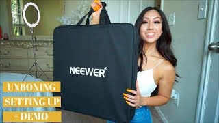 NEEWER RING LIGHT | UNBOXING + DEMO