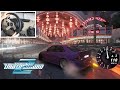 NFS Underground 2 Remastered Drifting in Real Rain | Assetto Corsa mods | Steering Wheel