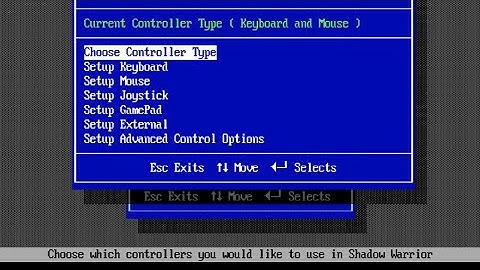 How to setup Shadow Warrior 1997.(controls, display settings, sound etc).