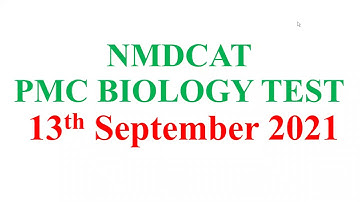 13th September Biology Test, #PMC,#NMDCAT,#TEPS, #Biologykey