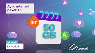 Azercell Aylıq İnternet Paketləri