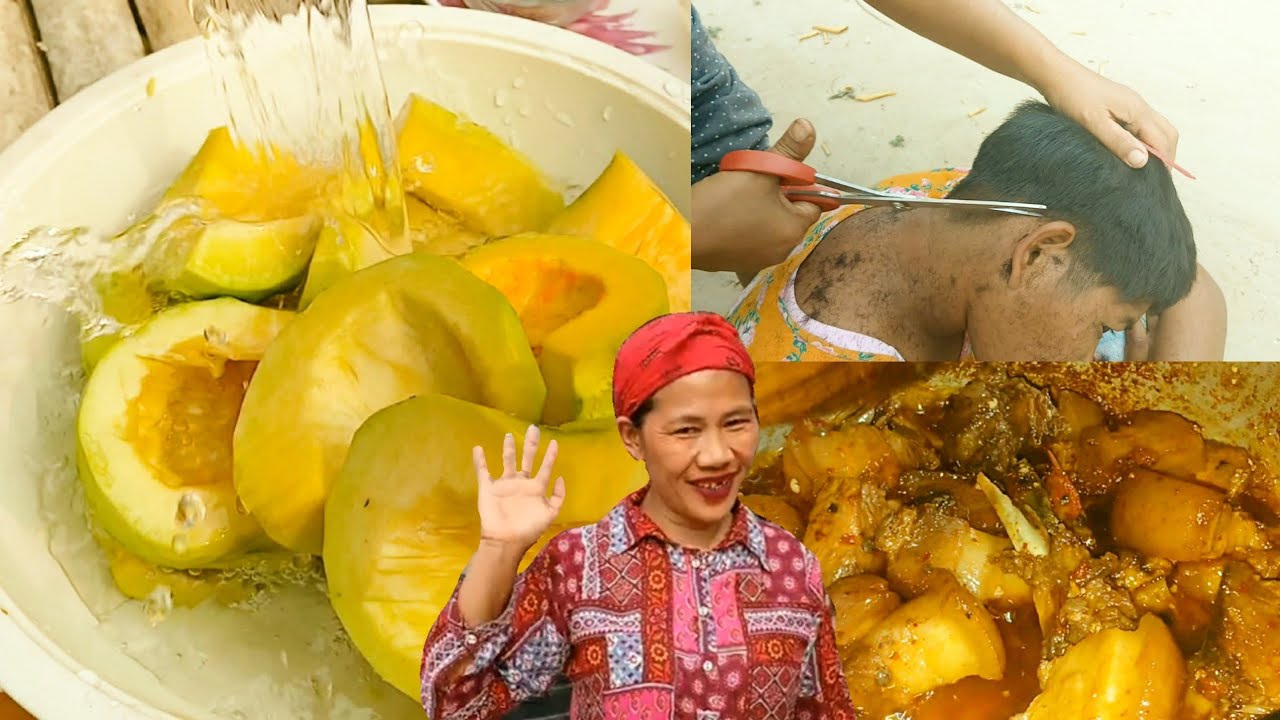 PUMPKIN WITH DRIED SHRIMP CURRY RECIPE🦐🍲|PORK NAGA STYLE ✨️